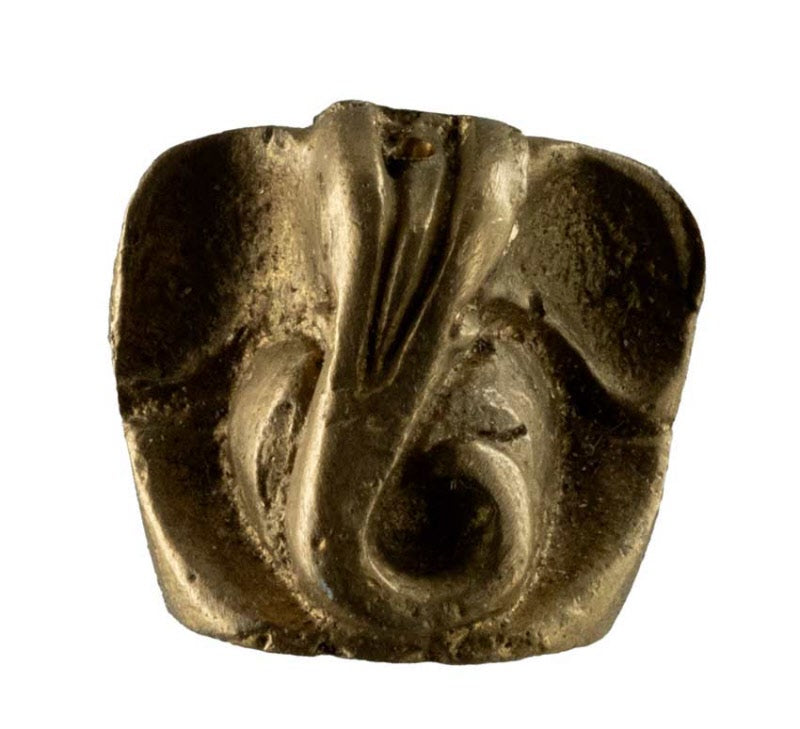 Statuette Ganesh en Laiton – Petite Statue Hindoue avec Porte-Encens