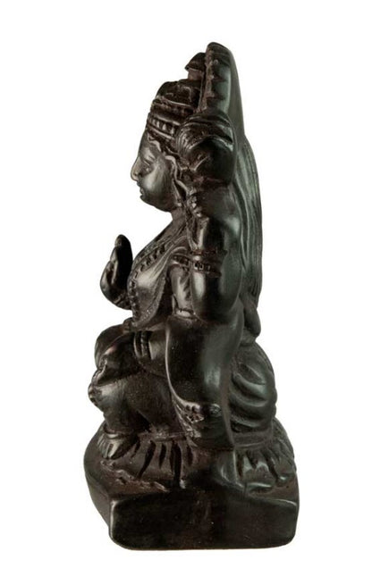 Statue Lakshmi En Résine – Déesse Hindoue De L’Abondance, Artisanat Népalais