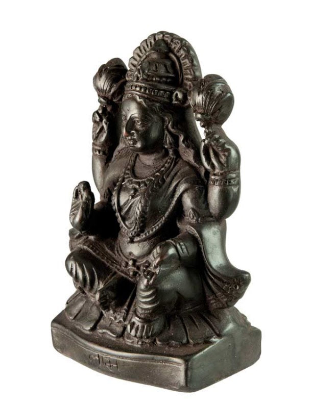 Statue Lakshmi En Résine – Déesse Hindoue De L’Abondance, Artisanat Népalais