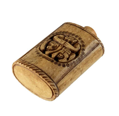Boîte Tabatière 3 Singes De La Sagesse – Os De Bovin Sculpté