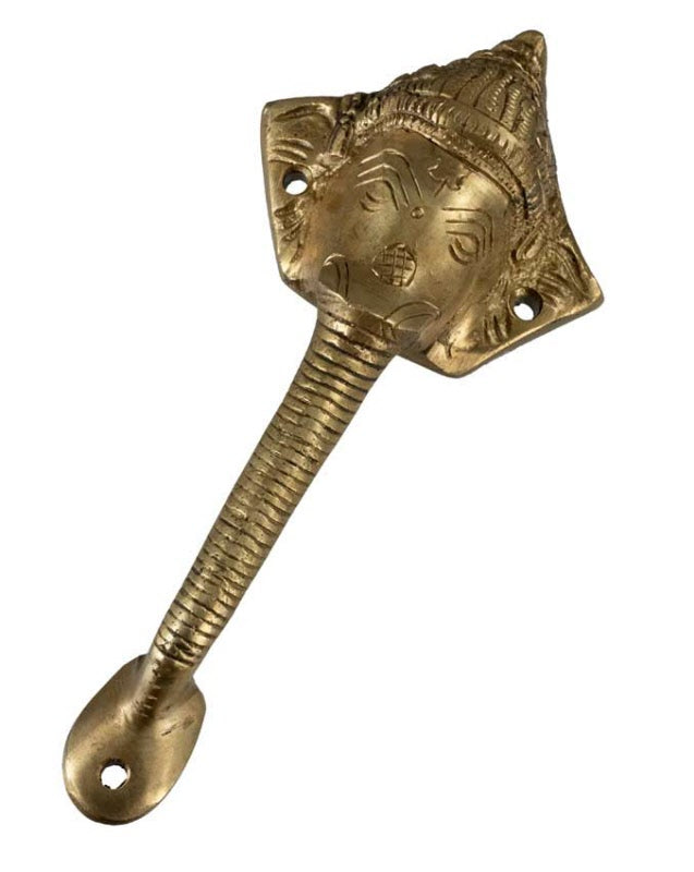 Poignée De Porte Éléphant En Alliage De Cuivre – Artisanat Indien