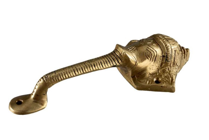 Poignée De Porte Éléphant En Alliage De Cuivre – Artisanat Indien