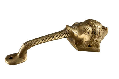 Poignée De Porte Éléphant En Alliage De Cuivre – Artisanat Indien