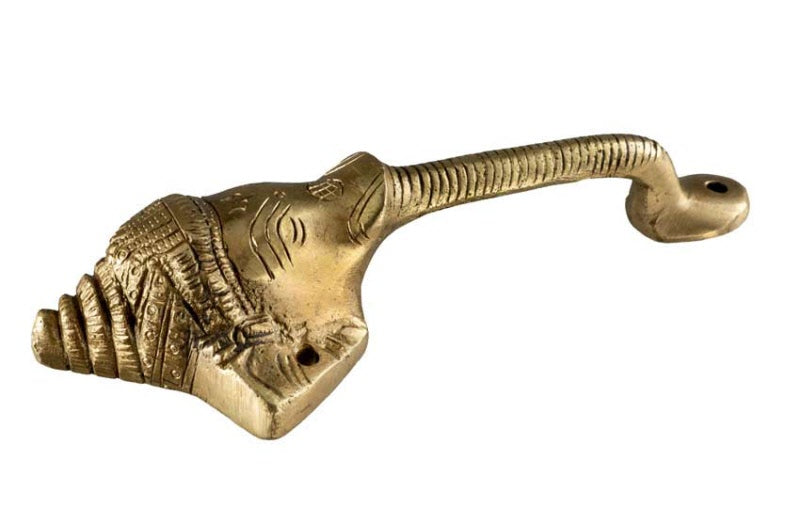 Poignée De Porte Éléphant En Alliage De Cuivre – Artisanat Indien