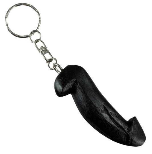 Porte-Clé Zizi Rigolo En Bois – Accessoire Humoristique Thaïlandais