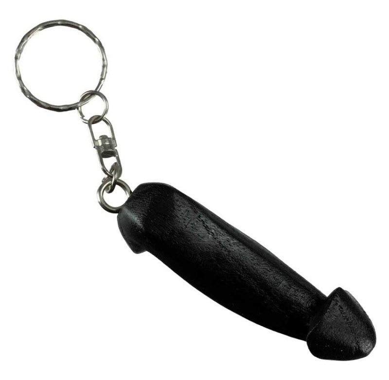 Porte-Clé Zizi Rigolo En Bois – Accessoire Humoristique Thaïlandais