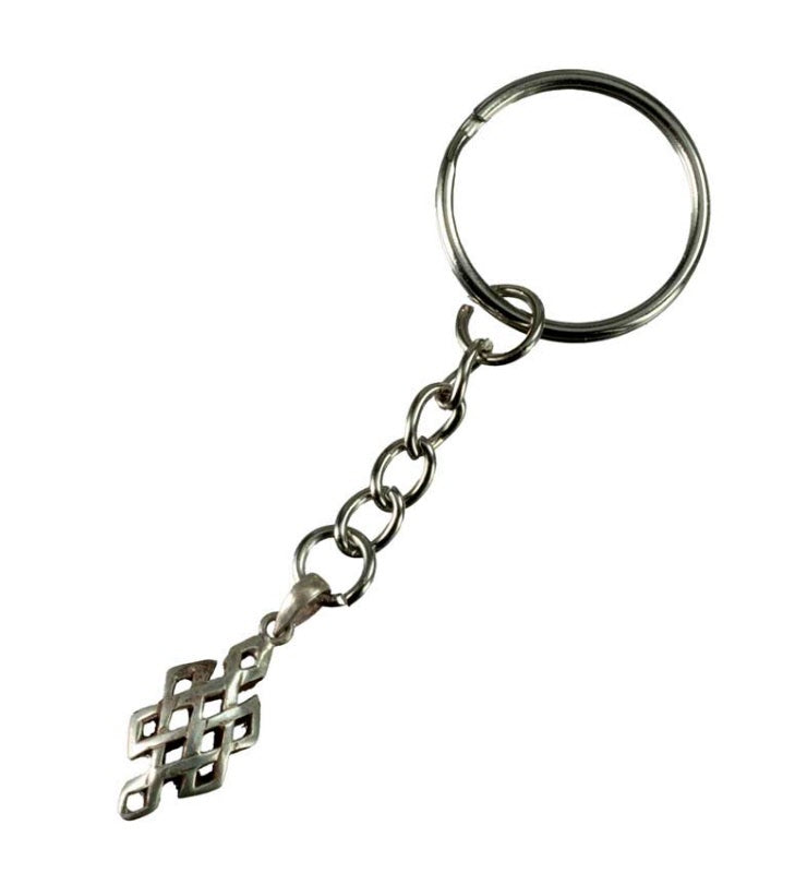 Porte-Clé Nœud Infini Bouddhiste Népalais – Bijou de Sac Spirituel