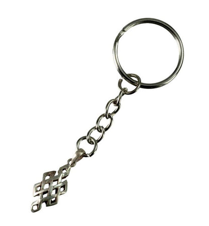 Porte-Clé Nœud Infini Bouddhiste Népalais – Bijou de Sac Spirituel