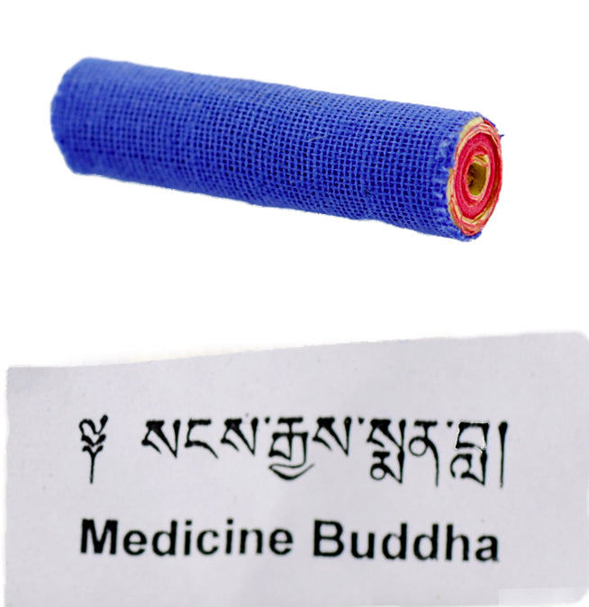 Rouleau de Mantra Bouddhiste Tibétain du Bouddha Médecine – Prière de Guérison et de Sérénité