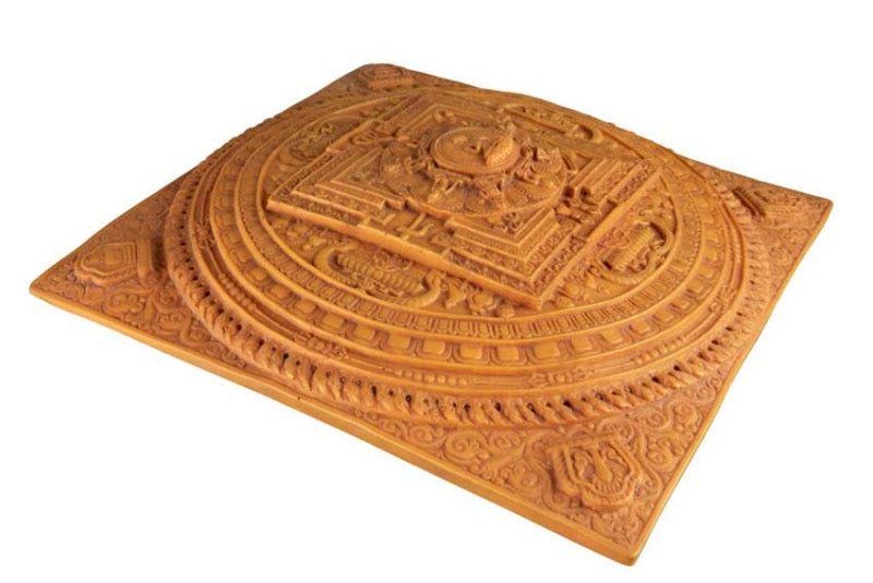 Plaque Murale Mandala Bouddha En Résine – Décoration Spirituelle Du Népal