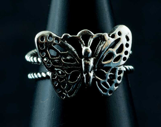 Bague de pied ethnique ajustable en argent 925 – Bijou d’orteil