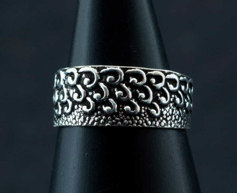 Bague de pied Vague en argent 925 – Bijou d’orteil ethnique