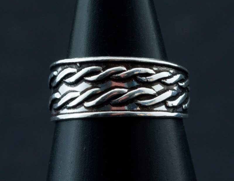 Bague de pied Torsade en argent 925 – Bijou d’orteil ethnique
