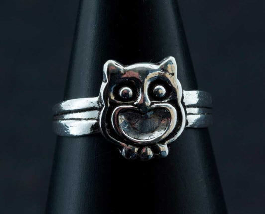 Bague de pied Chouette en argent 925 – Bijou d’orteil ethnique