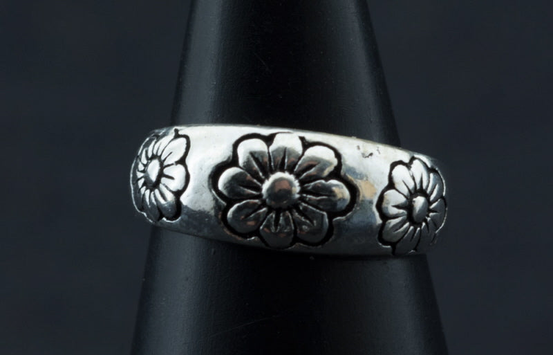 Bague de pied Flora en argent 925 – Bijou d’orteil ethnique