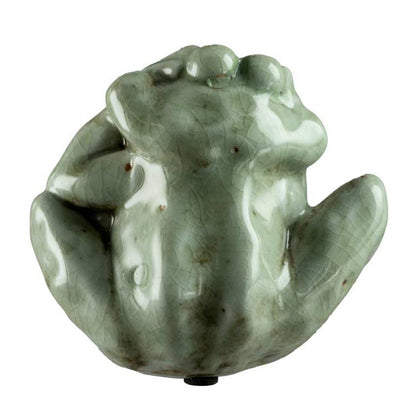 Statuette Grenouille En Céramique – Décoration Artisanale