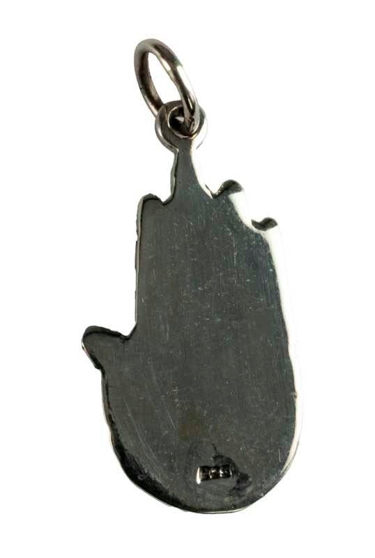 Pendentif Main de Bouddha Vajra en Argent 925