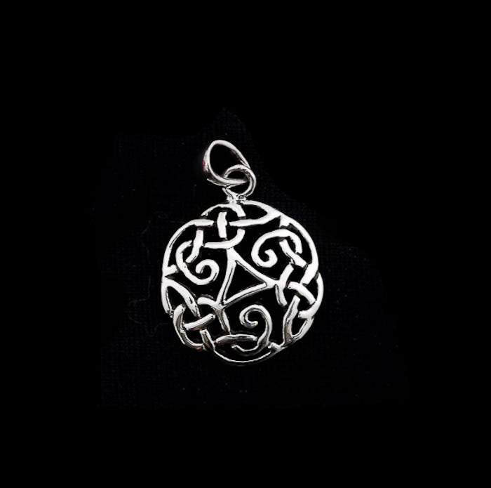 Pendentif nœud celte de Sidhe en argent 925 – Héritage ancestral celtique