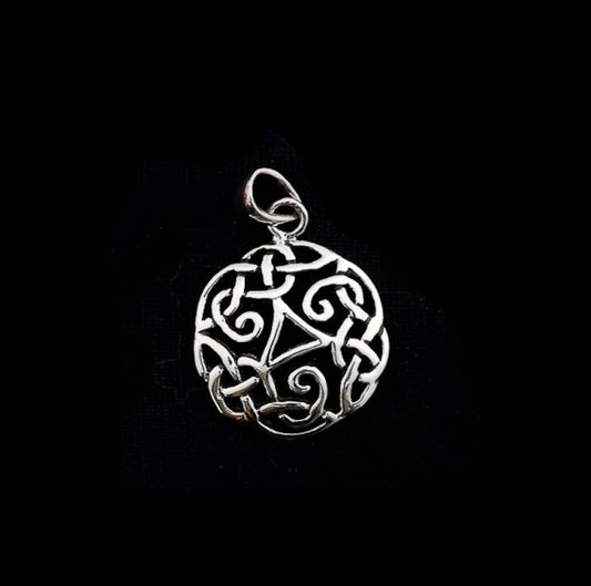 Pendentif nœud celte de Sidhe en argent 925 – Héritage ancestral celtique