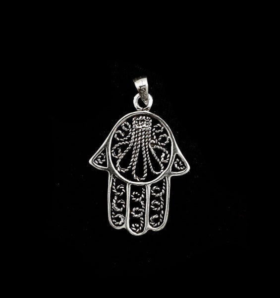 Pendentif Main de Fatma en argent 925 – Bijou spirituel et élégant