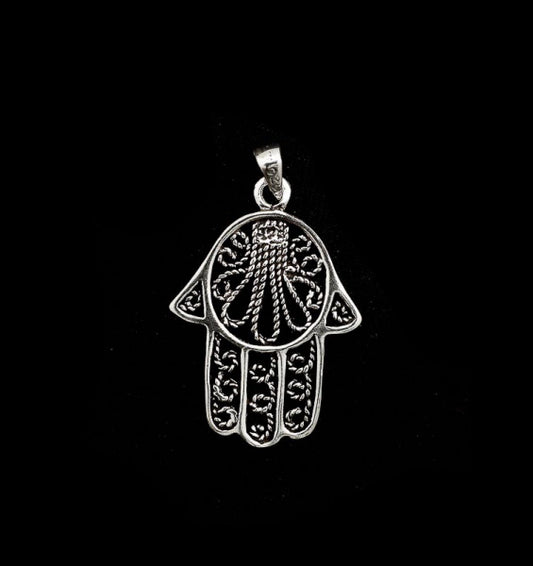 Pendentif Main de Fatma en argent 925 – Bijou spirituel et élégant