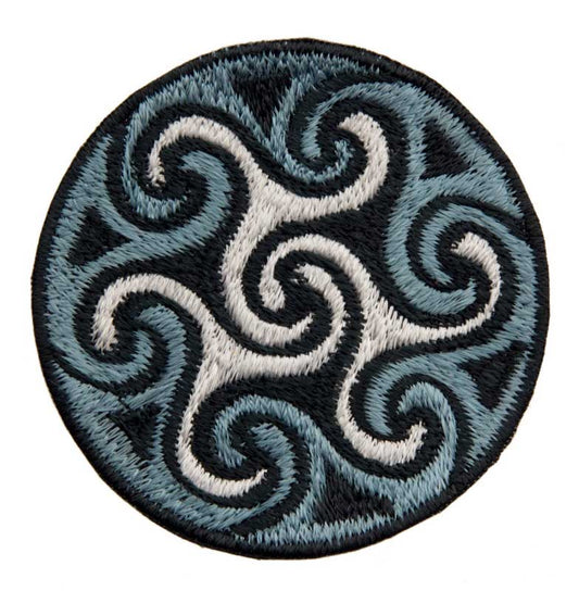 Écusson Brodé Nœud Psychédélique Gris Bouddhiste