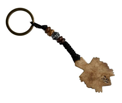 Porte-Clés Tortue Artisanal en Os de Bovin – Artisanat Traditionnel du Népal