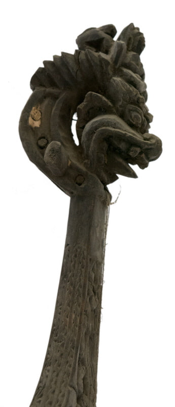 Dranyen Tungna Sgra-Snyan – Luth Traditionnel Tibétain et Népalais Ancien 68 cm