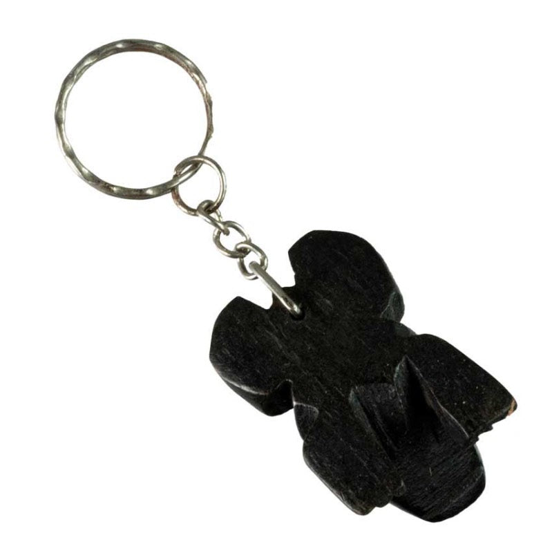 Porte-Clés Grenouille en Bois Artisanal du Népal