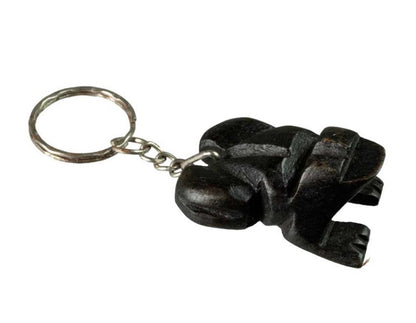 Porte-Clés Grenouille en Bois Artisanal du Népal