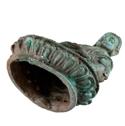Statuette Bouddha Amitabha en métal – Artisanat traditionnel du Népal