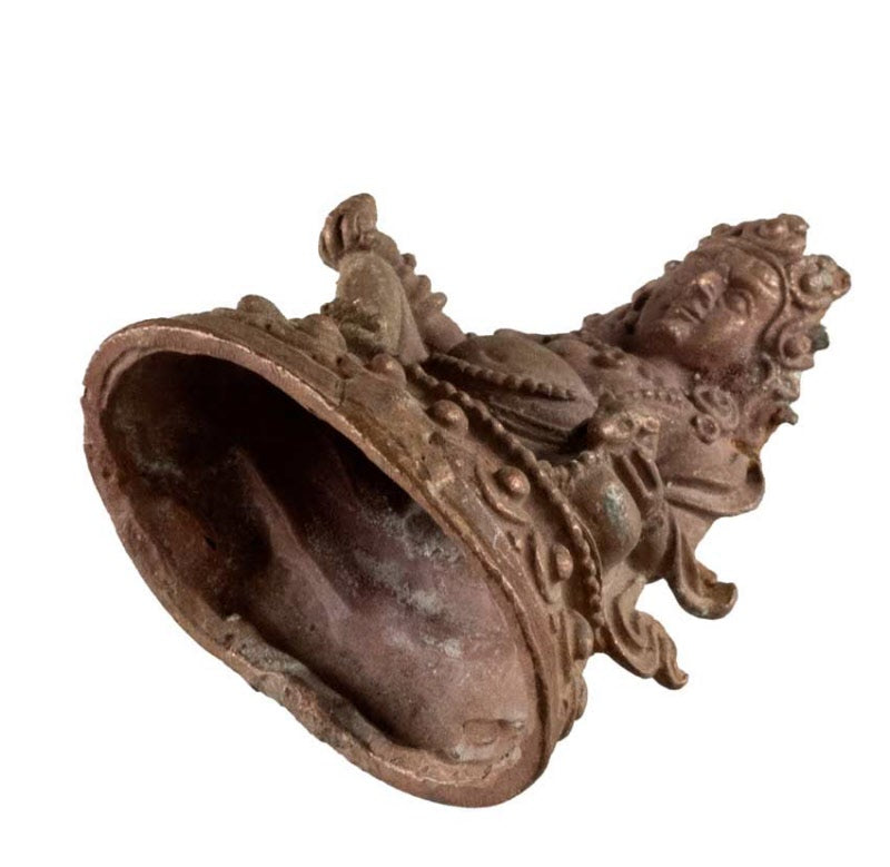 Statuette Yellow Jambhala en métal – Divinité bouddhiste de la prospérité