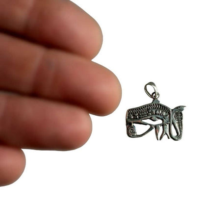 Pendentif Œil d'Horus en argent 925 – Bijou inspiré de l'Égypte ancienne