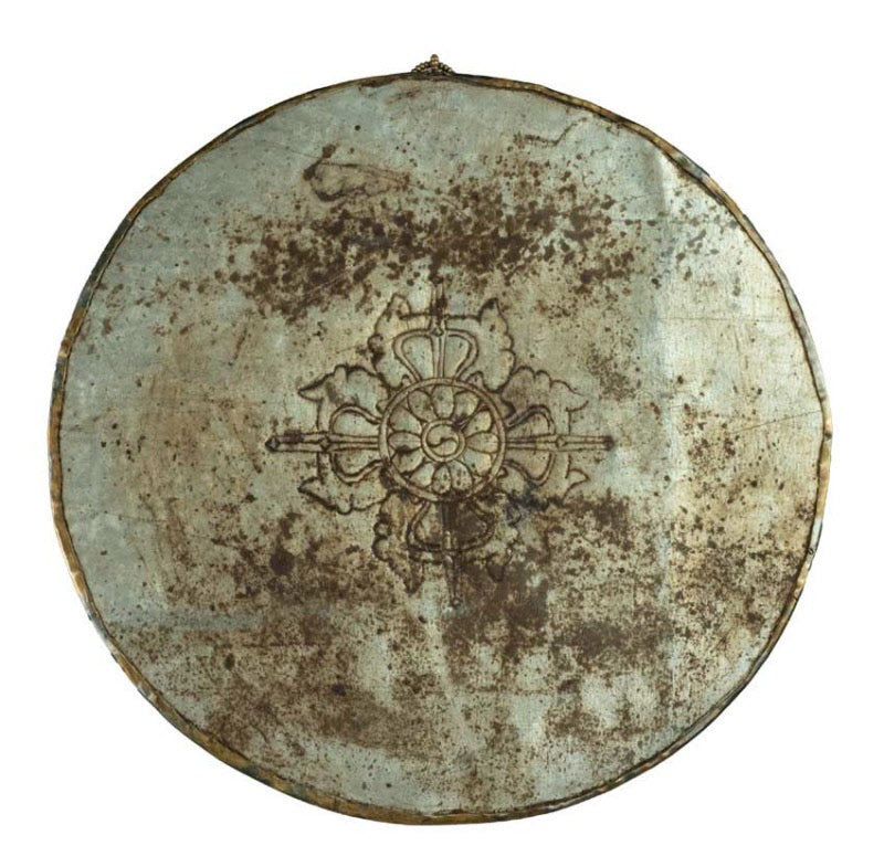 Mandala Manjushri Tibétain En Métal – Symbole De Sagesse Et D’Astrologie Bouddhiste Du Népal