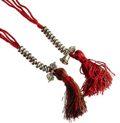 Compteur de prières à Mala tibétain – Accessoire rituel en métal patiné artisanal népalais