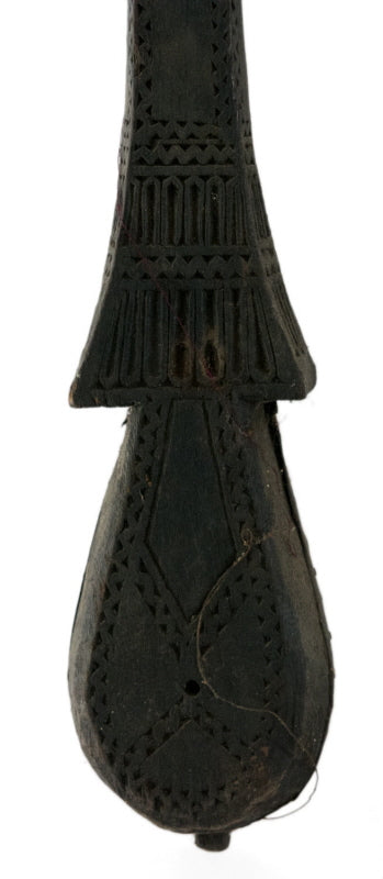 Dranyen Tungna Ancien à Tête de Cheval – Instrument de Musique Népalais 59 cm