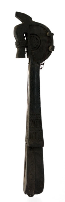 Dranyen Tungna Ancien à Tête de Cheval – Instrument de Musique Népalais 59 cm