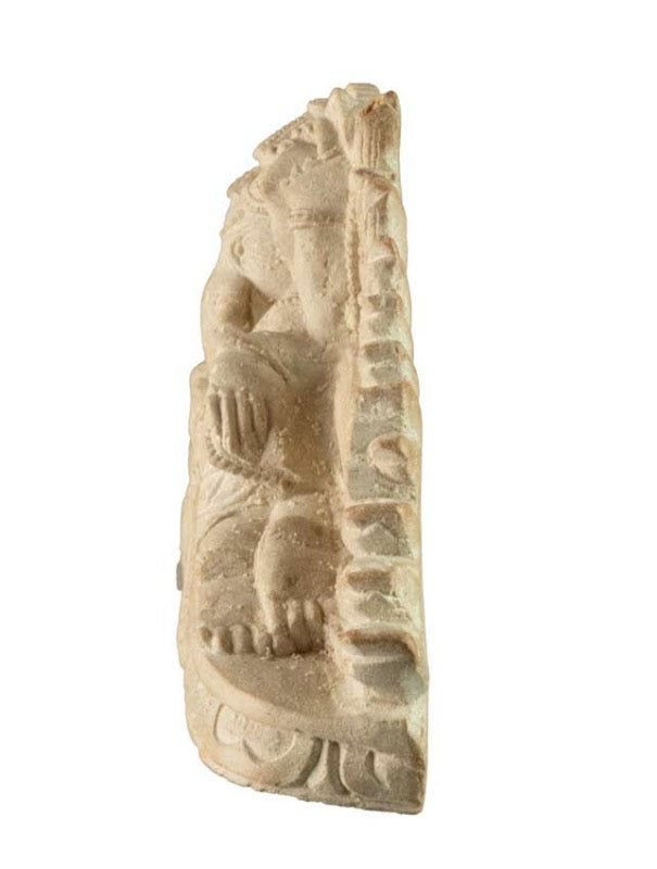 Statue Ganesh Allongé En Pierre Reconstituée – Artisanat Népalais