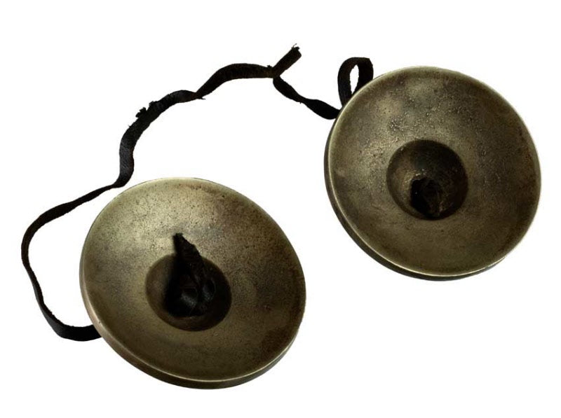 Tingsha Tibétaines Bouddhistes – Cymbales avec Étui Traditionnel Ø 7,5 cm