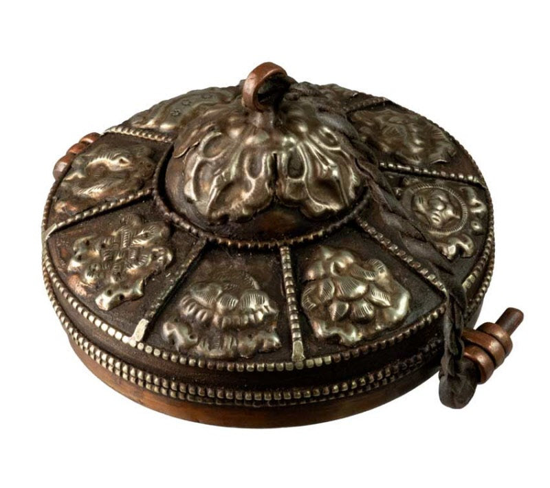 Tingsha Tibétaines Bouddhistes – Cymbales avec Étui Traditionnel Ø 7,5 cm