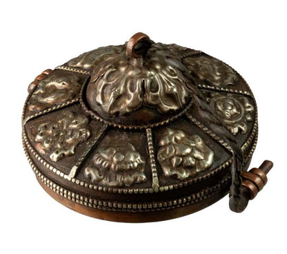 Tingsha Tibétaines Bouddhistes – Cymbales avec Étui Traditionnel Ø 7,5 cm