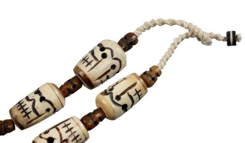 Collier Chamanique Tibétain Tête De Mort – Bijou Spirituel En Os Recyclé