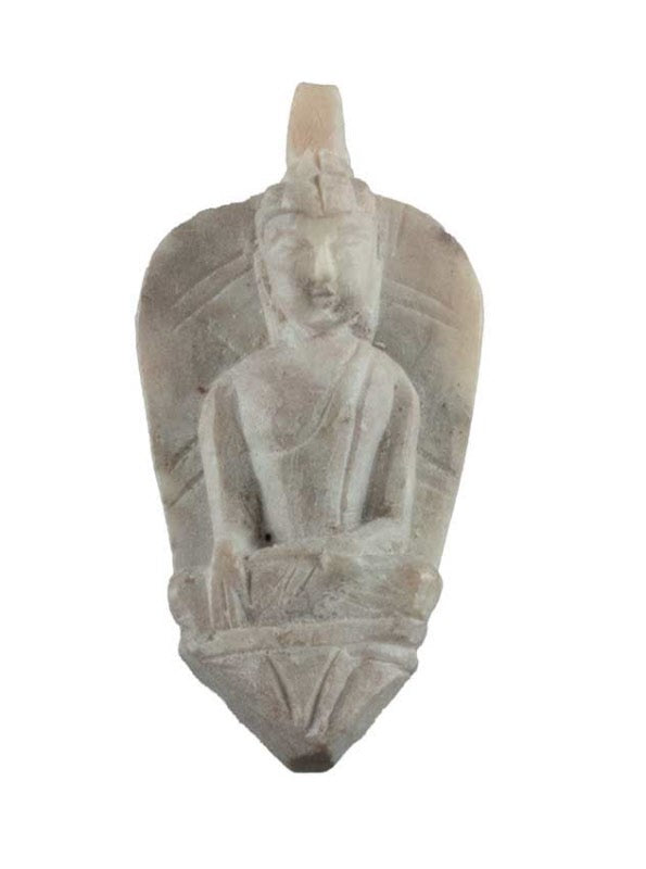 Statuette Bouddha Sakyamuni en stéatite – Symbole de sagesse et d’éveil, artisanat traditionnel indien