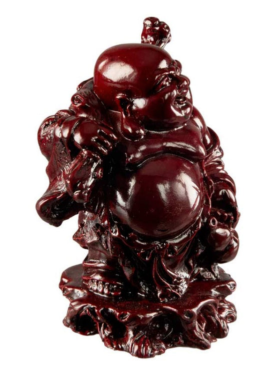 Statue Bouddha Chinois Rieur Voyageur Feng Shui 10,5 cm – Figurine en Résine