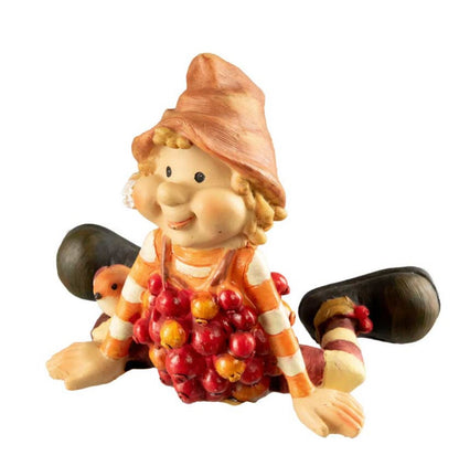 Figurine Lutin d'Automne – Elfe Esprit de la Nature en Résine