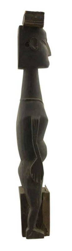 Dhodro Banam Santhal – Vièle Anthropomorphe Sarangi Ancienne 47 cm