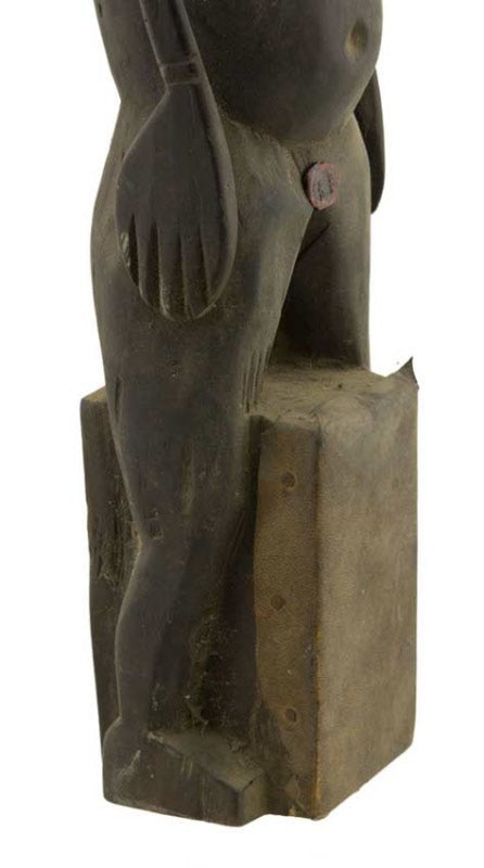 Dhodro Banam Santhal – Vièle Anthropomorphe Sarangi Ancienne 47 cm