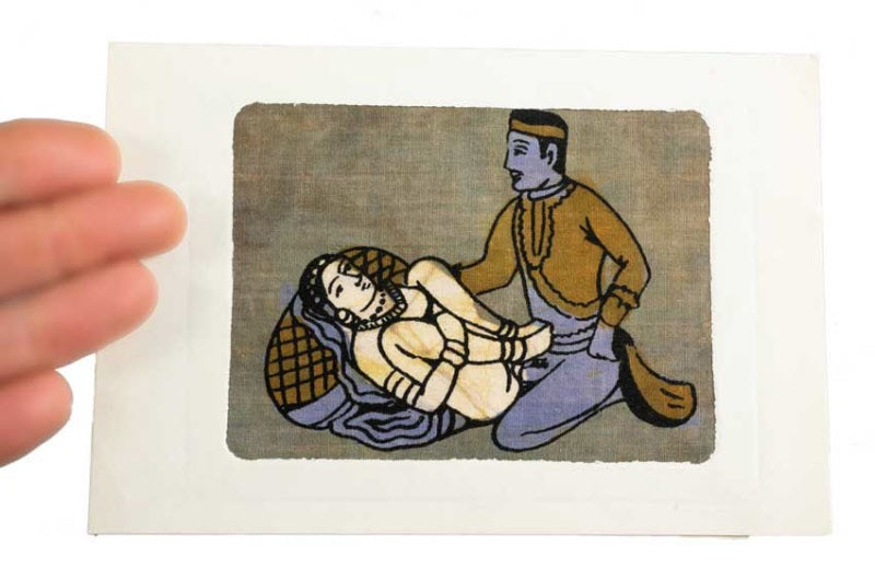 Tenture Kamasutra Batik – Carte Postale Érotique d’Inde