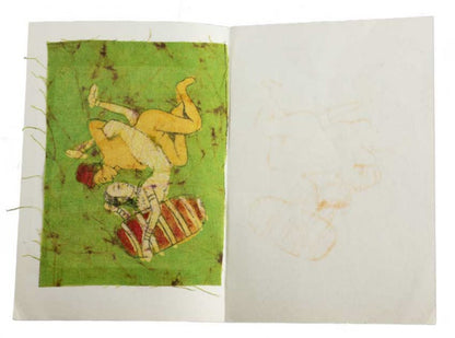Tenture Kamasutra Batik – Carte Postale Érotique d’Inde