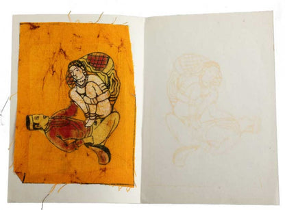Tenture Kamasutra Batik – Carte Postale Érotique d’Inde